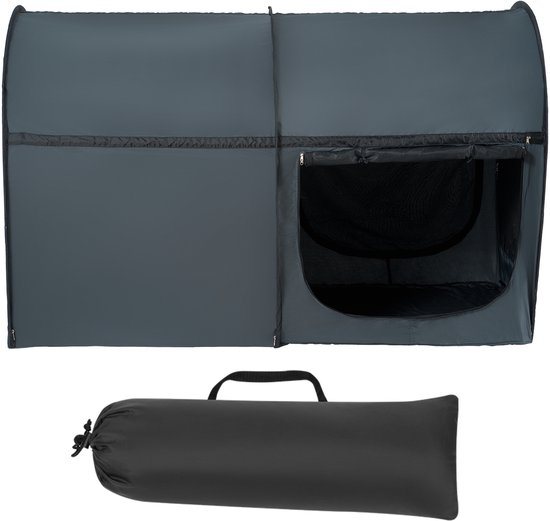 Bedden Tent, Pongee Stof, 4 Deuren, 0,28 Inch Vezel Stokken, Volledige Grootte, 70% Ondoorzichtig, Ademend, Geschikt voor Kinderen En Volwassenen, Privacy Luifel Om Te Slapen
