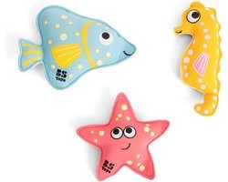 BS Toys Opduikdieren Zwembad - Opduik Speelgoed vanaf 5 Jaar - Water Spel - Bad Speelgoed - Neopreen Diertjes - 3 Stuks