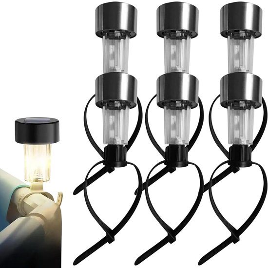 Zwembad Lamp - 6 Stuks - Zonne-Zwembadverlichting - Riemverlichting - Zwembadverlichting - Zwembadlamp - Tuinverlichting Op Zonne Energie