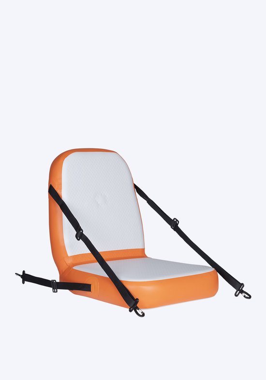 Mistral SUP Kayak Seat Inflatable | Opblaasbaar Kajakzitje voor SUP Board | Oranje | 15 cm Extra Zithoogte | Universele D-ring Bevestiging | Voor Zittend Peddelen en Toertochten