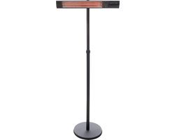 Sunred - Terrasverwarmer - Dark lijn - Staand model - Carbon rosé goud technologie - 2500 W – ECO - 3 standen - Afstand bestuurbaar - Elektrische heater