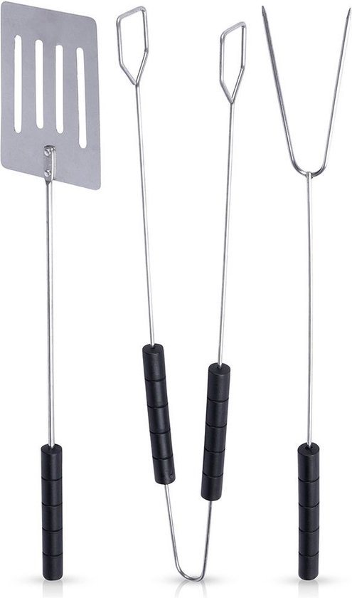 Grillbestek-Set 3 delig - BBQ Gereedschap - Grillbestekset - Barbecue - Grillaccessoires - Barbecue-Accessoires