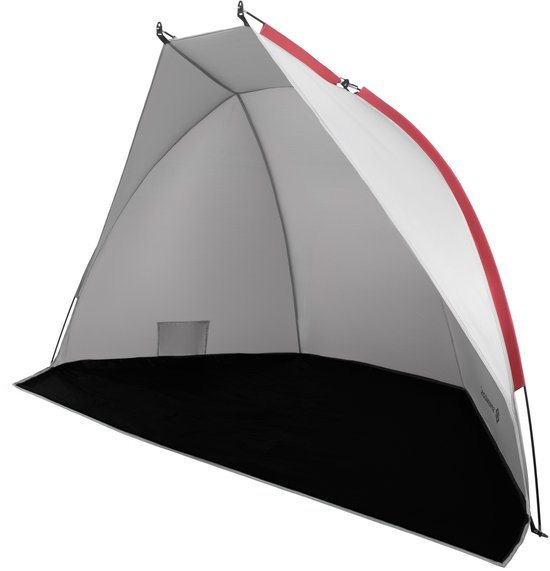 Springos Strandtent | Pop-Up Strandtent | UV Filter | Inclusief Draagtas | 120 x 210 x 120 cm | Grijs