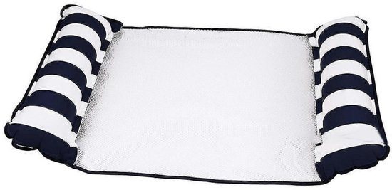 Luxe Waterhangmat - Hangmat - Luchtbed - Luchtmatras Zwembad - Waterspeelgoed – Zwembad Speelgoed – Drijfstoel – Blauw