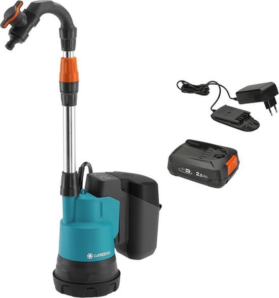 GARDENA Accu Waterpomp - Regentonpomp - 2000/2 - 18V P4A set