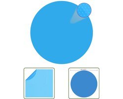 vidaXL Zonneverwarming Zwembad - Zwembad Folie - Solar zwembadfolie drijvend rond 381 cm PE blauw - Zwembad Verwarmer - Zwembad Accessoire - Pool Cover