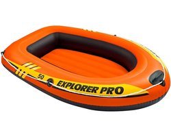 MMM® Inflatable Boat - Boot - Opblaasbare Boot - Oranje - 137cm x 85cm x 23cm