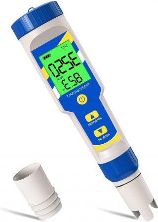 Zwembad pH en zoutmeter water test aquarium zout water whpo-tester 5-in-1 TDS EC-zoutgehalte hydrocultuur SPA