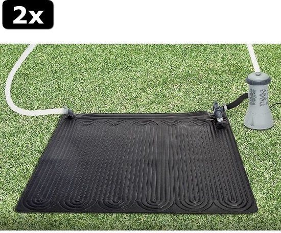 2x Intex 28685 Solar Verwarmingsmat Zwembadwater 120x120cm
