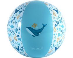 Little Dutch - Strandbal - Ocean Dreams Blauw 35cm