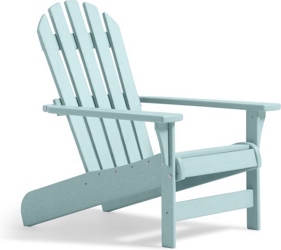 Keter Tahoe Adirondack Premium Tuinstoel - 88,9x71,76x93,35cm - Gerecycled Hoogwaardig HDPE kunststof - Licht Blauw