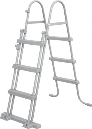 LuxeLivin' - Zwembadladder Flowclear met 4 treden 107 cm