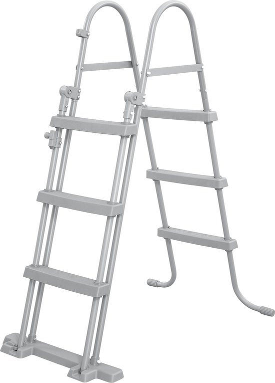 LuxeLivin' - Zwembadladder Flowclear met 4 treden 107 cm