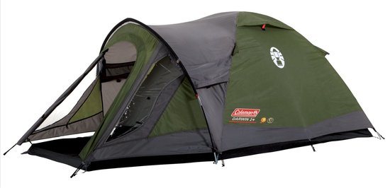 Coleman Darwin 2 Plus Koepeltent - tent 2 persoons - 3000 mm waterkolom - snel opzetten - Groen
