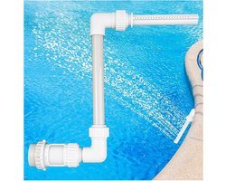 Zwembadfonteinen, boven- en ondergrondse zwembaden, verstelbare sproeiers, zwembadwatervalsproeiers, accessoires, geschikt voor 1,5 inch zwembadretourfittingen