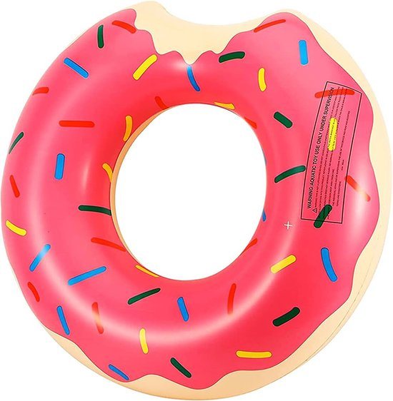 HydroSplash® - Opblaasbare Zwemband - Zwemring - Zwembad speelgoed - Floaties voor in het zwembad - Donut - Roze - Ø 90 cm