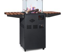 Blumfeldt Flagranti Plus - Gas Terrasverwarmer - 8Kw - Met Zijtafels - RVS