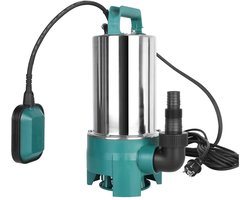 Vijverpomp - Waterpomp - Dompelpomp - Fonteinpomp - 1.100W - Voor Schoon en Vuil Water - Met Automatische Vlotterschakelaar - 16.500 L/u - Voor Zwembad, Vijver, Tuin & Overstromingskelder - Groen