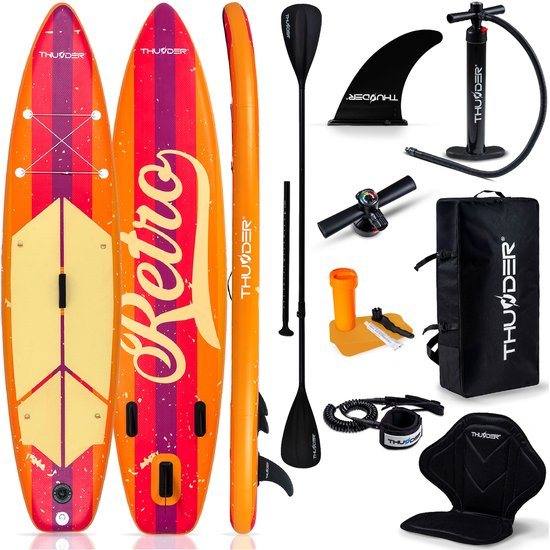 THUNDER RETRO SUP Board - Opblaasbaar - 320 cm - Complete Set