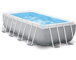 Intex rechthoekig Prism Frame Pool kopen# Intex Prism Frame zwembad 400 x 200 x 100 cm  Met het Intex Prism Frame zwembad 400 x 200 x 100 cm geniet u de hele zomer van verkoeling in uw eigen tuin. Dit rechthoekige opzetzwembad is ruim genoeg om comfortabe