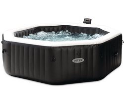 Intex PureSpa Onyx Black Jet & Bubble Deluxe 6 persoons - 218 x 218 x 71 cm (Achthoek)