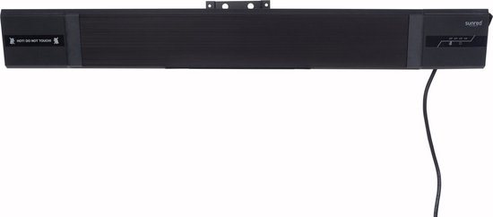 Sunred – Nero - Nero lijn – Zwart – Wand/Hangend model - Terrasverwarmer – Black panel technologie – 2400W – Afstand bestuurbaar – 2 standen – Elektrische heater – Heater – Timerfunctie