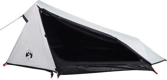 vidaXL - Tunneltent - 1-persoons - waterdicht - verduisterend - stof - wit