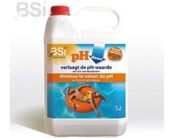 BSI - pH Down Liquid - Verlaagt de pH-waarde in uw zwembad of spa - 5 L
