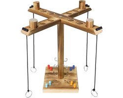 Houten Ringwerpspel voor 4 Personen - Interactief Spel voor Binnen en Buiten