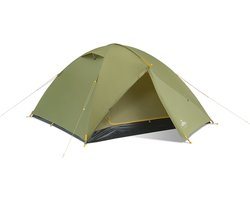 NOMAD® Jade Koepeltent 3 personen | Groen | Slechts 4KG | 3 Persoons Tent Met Binnentent | Waterdicht & Ventilerend | Incl Hoes