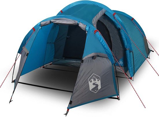 vidaXL - Tunneltent - 3-persoons - waterdicht - blauw