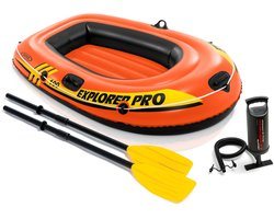 Intex 58355 – Explorer PRO 100 Opblaasboot Set 3-in-1 – 160 x 94 x 29 cm