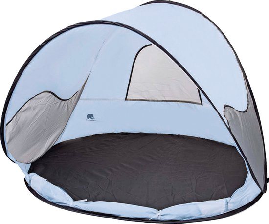 Deryan Luxe Pop Up Strandtent - Anti-UV 50+ - Sky blue