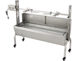 Rotisserie draaispit - BBQ 2 in 1 - RVS Rotisserie 60 kg - In Hoogte Verstelbaar - Oven - Motor - Elektrische Grill met Deksel & Accessoires