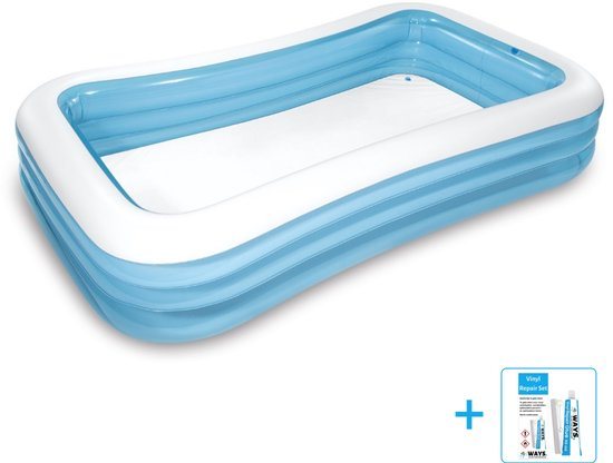 Intex - Opblaaszwembad - Swim Center Family Pool - Voor het hele gezin - Vanaf 6 jaar - 305 x 183 x 56 cm inclusief reparatiesetje