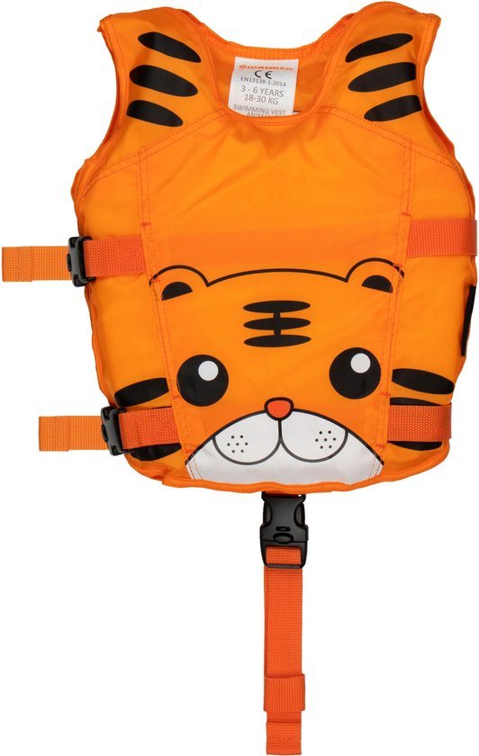 Waimea Zwemvest Dier - 3-6 Jaar - 19-30 kg - Oranje - Verstelbaar Drijfvest