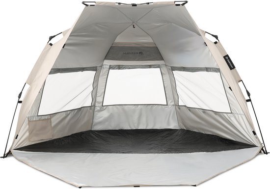 Deryan Up To Go Pop Up Strandtent - Anti-UV 50+ - Zilver