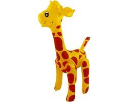 Opblaasbare giraffe 59 cm decoratie/speelgoed - Buitenspeelgoed waterspeelgoed - Opblaasdieren decoraties