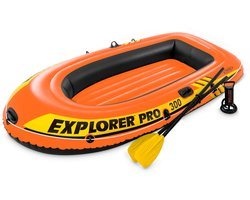 Intex Explorer Pro 300 Set - Opblaasboot - 244 x 117 x 36 cm - Inclusief peddels en pomp