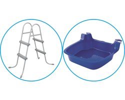 WAYS - Zwembad Accessoirepakket 2-delig - Zwembadtrap & Voetenbad