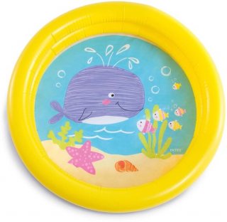 Opblaasbaar kinderbad met walvis 61 x 15 cm Intex 59409