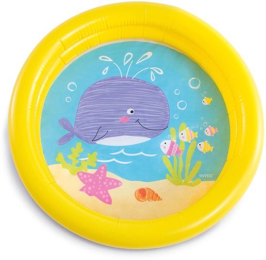 Opblaasbaar kinderbad met walvis 61 x 15 cm Intex 59409