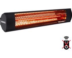 VONROC Heater Marsili Compact – 2000W – Zwart – Voor muur of plafond – Lowglare element