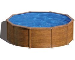 Gre Zwembad set Pacific rond bruin 460 cm KIT460WB