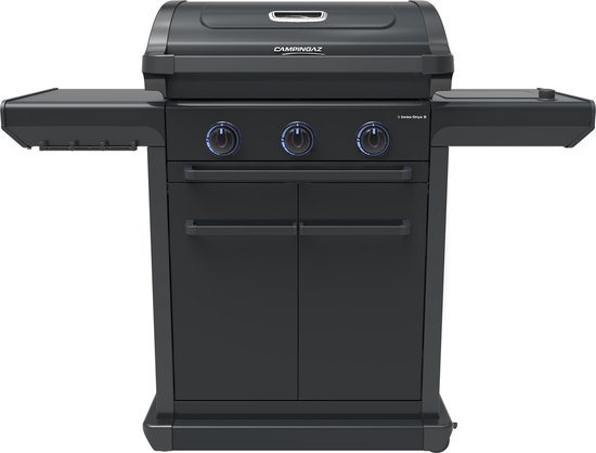 Campingaz 3 Series Onyx S gasbarbecue met zijbrander – modulaire BBQ – 5 jaar garantie – Zwart