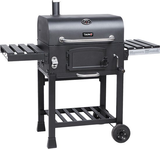 TAINO HERO XL houtskoolgrill - BBQ grillwagen standaard grill roker kolen