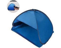 Mini-tentje - Strandzonwering voor huisdieren - mini-tent - pop-up strandtent - 1 stuks - draagbare zonneschermtent - blauw - opvouwbare kampeertent - Geschikt voor UV-bescherming en winddichte kampeerpicknicktent