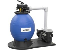 Krachtig Zandfilter Systeem 18.000 L/U met 550W Zelfaanzuigende Zwembadpomp en 38L Filtervat
