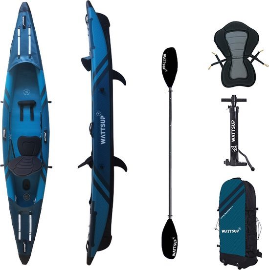 Eenpersoons opblaasbare kajak - Wattsup Torpedo 1P - 365 x 72 cm