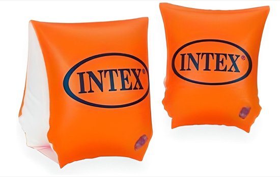 Zwembandjes - INTEX - INTEX Deluxe - ORANJE - Leeftijd 3-6 Jaar - Gewicht 18-30 kg - Met 2 LuchtKamers - Afmeting 23x15 cm - Zwemband Voor Kinderen - Arm Bands - Zwemvleugels - Zwembad - Veilig Zwemmen - Opblaasbare Bandjes - Zwemveiligheid
